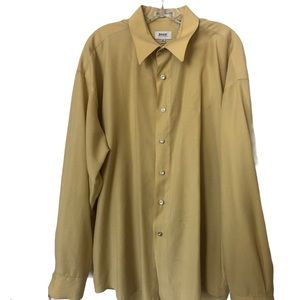 Vintage Pavo Mustard Long Sleeve Dress Shirt XL
